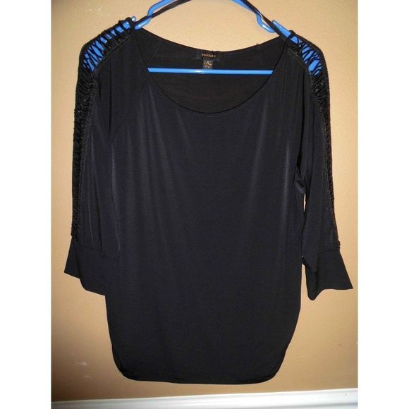 Espresso Black Pullover Shirt   Size Small   NWT - Picture 1 of 4